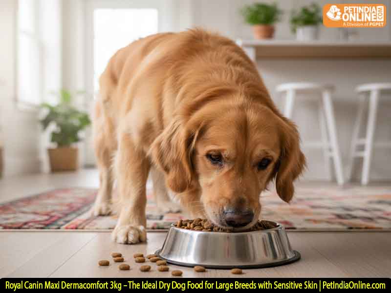 Royal Canin Maxi Dermacomfort 3kg – The Ideal Dry Dog Food for Large Breeds with Sensitive Skin | PetIndiaOnline.com