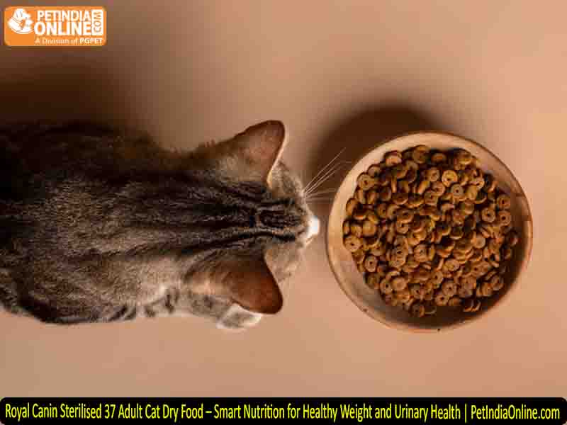 Royal Canin Sterilised 37 Adult Cat Dry Food – Smart Nutrition for Healthy Weight and Urinary Health | PetIndiaOnline.com