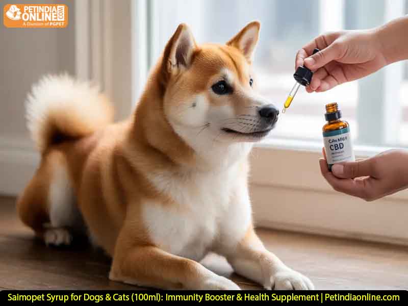 Saimopet Syrup for Dogs & Cats (100ml): Immunity Booster & Health Supplement | Petindiaonline.com