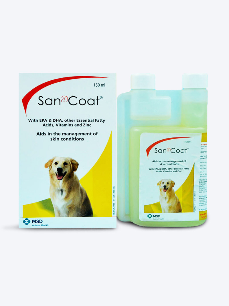 San Coat 150ml – Skin and Coat Supplement for Dogs and Cats
