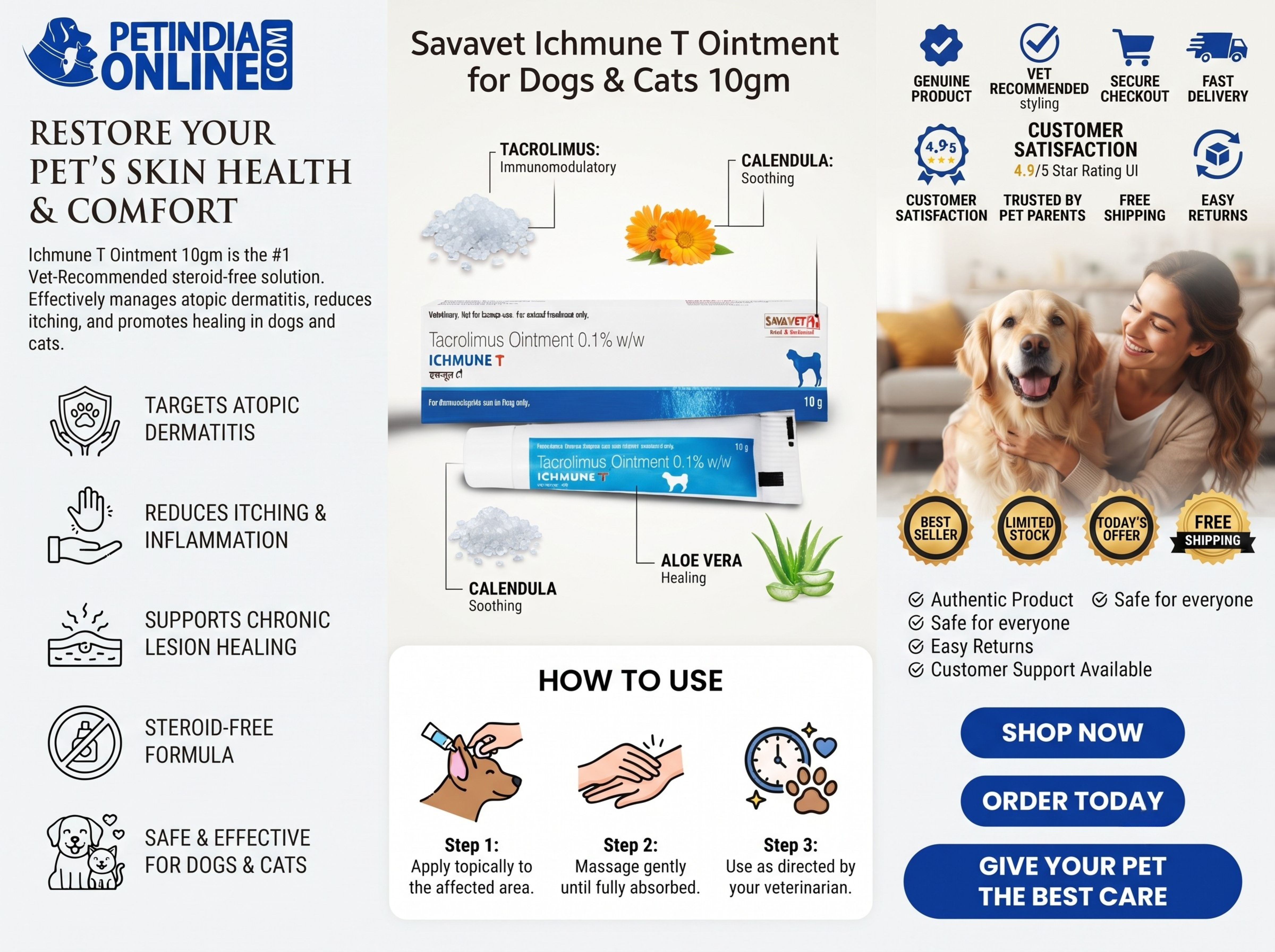 Savavet Ichmune T Ointment for Dogs & Cats: Uses, Benefits & Safety
