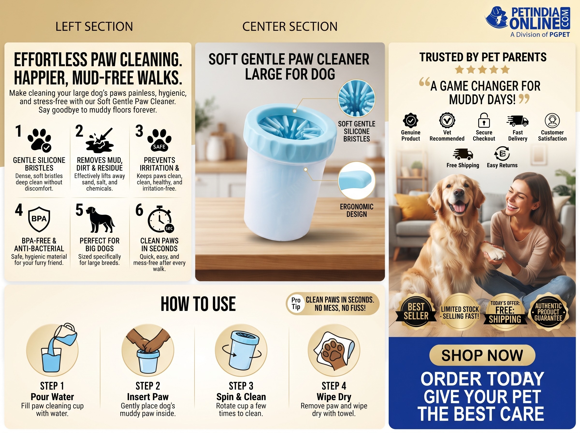 Soft Gentle Paw Cleaner Large for Dogs: Complete Buying Guide