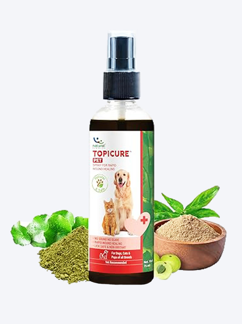 Topicure Pet Spray 75ml – Natural Wound Healing for Pets | Petindiaonline.com