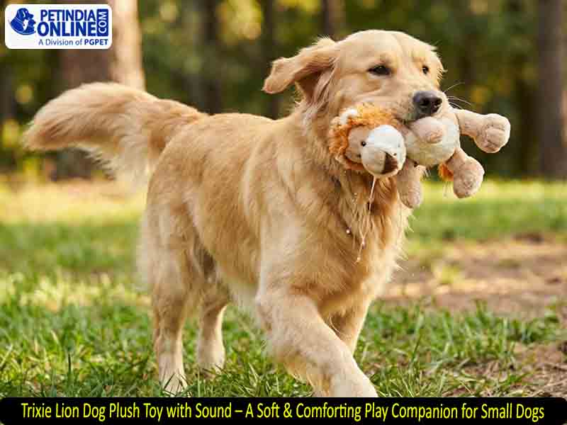 Trixie Lion Dog Plush Toy with Sound – A Soft & Comforting Play Companion for Small Dogs