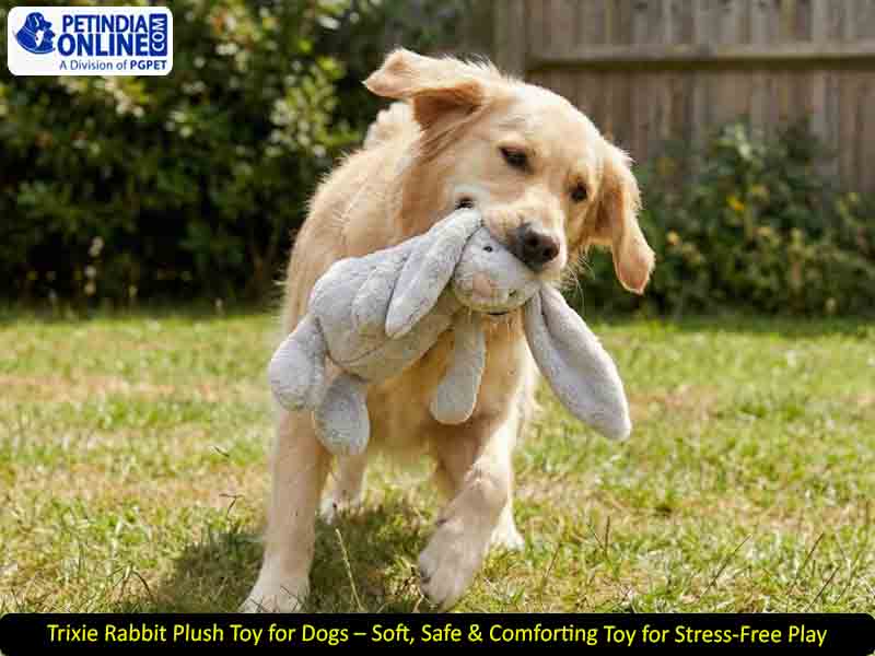 Trixie Rabbit Plush Toy for Dogs – Soft, Safe & Comforting Toy for Stress-Free Play