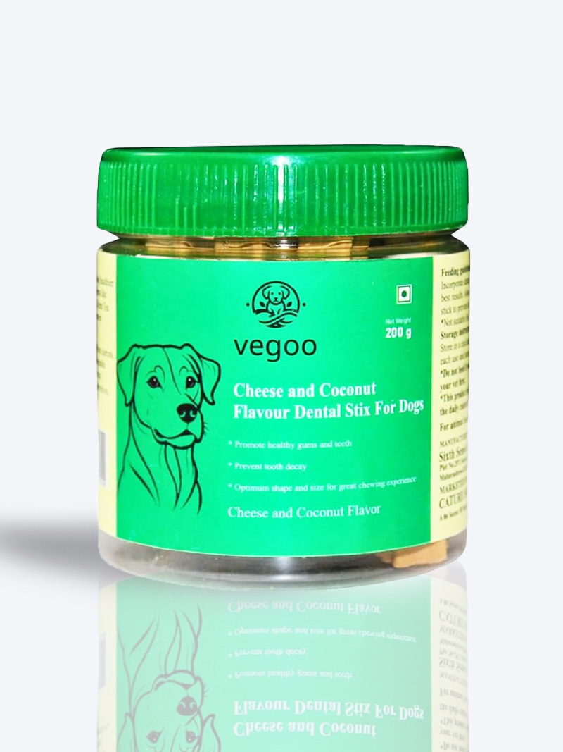 Vegoo Cheese & Coconut Dental Stix 200gm for Dogs | Healthy Chew – Petindiaonline.com