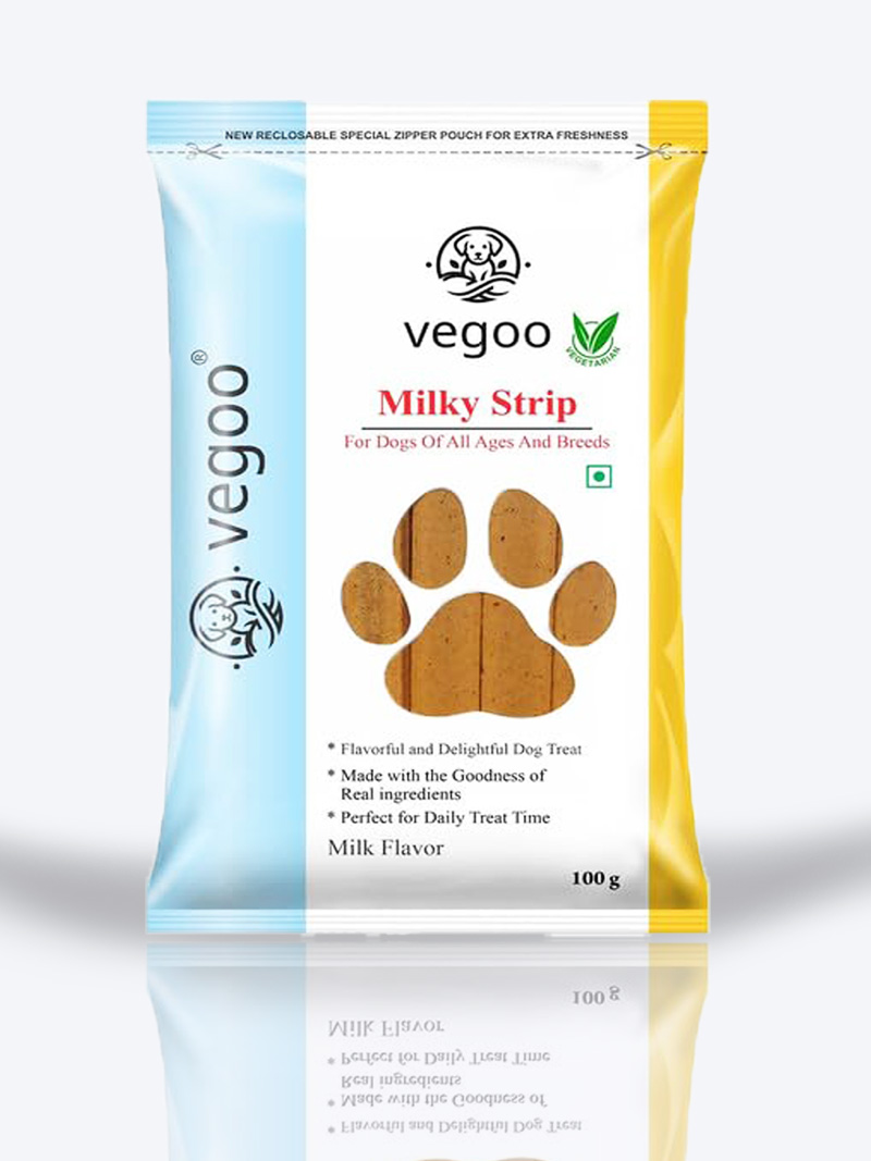 Vegoo Milky Strip 100gm for Dogs | Tasty & Nutritious Treat – Petindiaonline.com