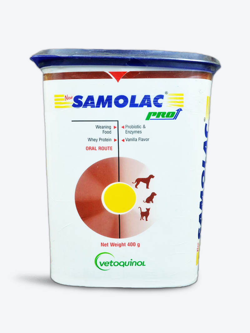 Buy Vetoquinol Samolac 400gm Nutritional Supplement for Pets | Petindiaonline.com
