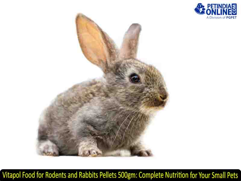 Vitapol Food for Rodents and Rabbits Pellets 500gm: Complete Nutrition for Your Small Pets