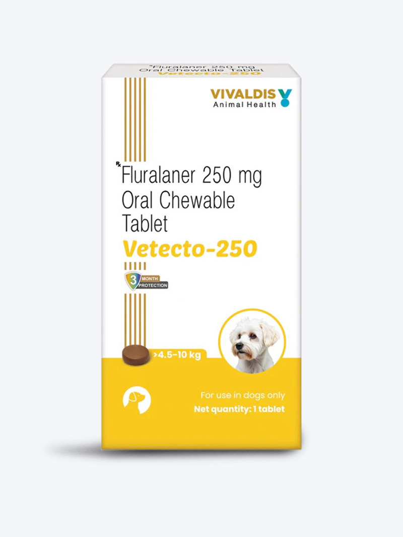 Vivaldis Vetecto 1400mg Chewable for Dogs 4.5 to 10 kg | Petindiaonline.com