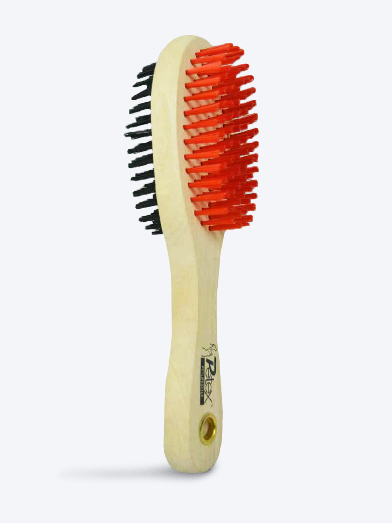 Buy Wooden Double Sided Bristle Brush for Dogs Large – Petindiaonline.com