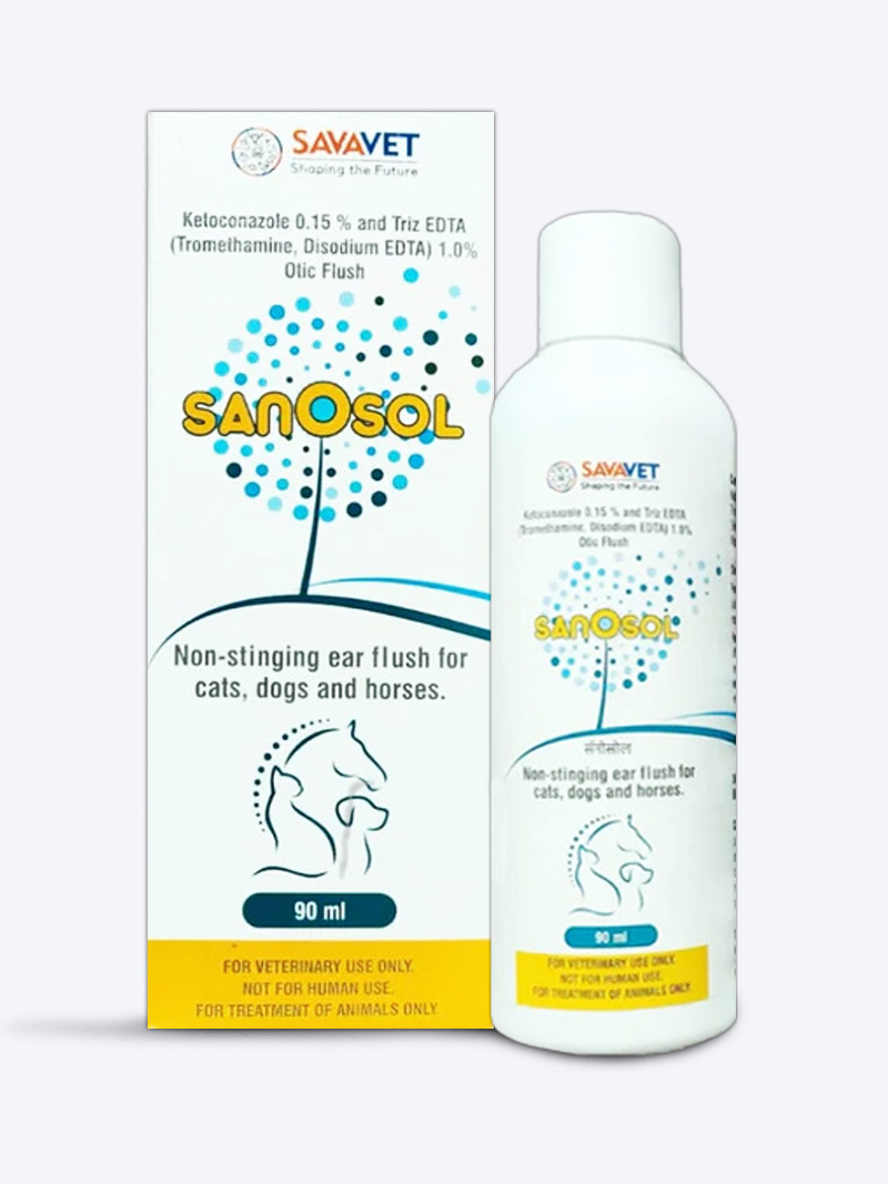 Savavet Sanosol Ear Flush for Dogs & Cats | PetIndiaOnline