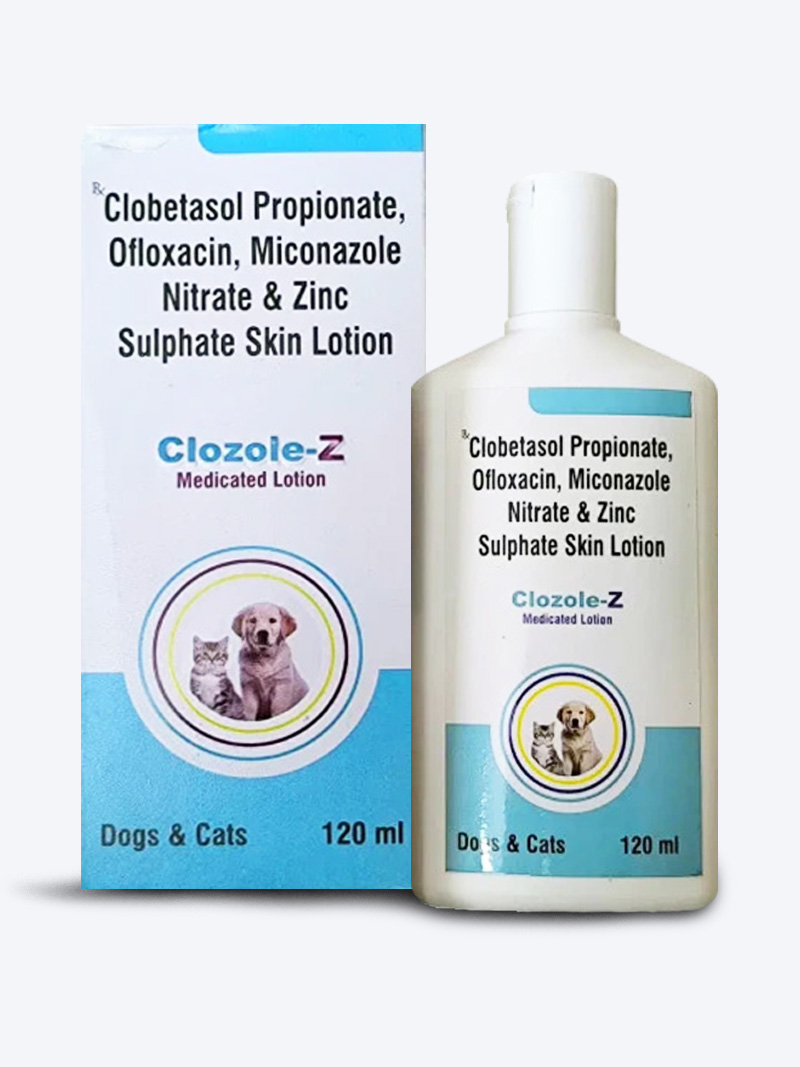 Clozole Z 120ml – Antifungal Medicated Shampoo for Pets | Petindiaonline.com