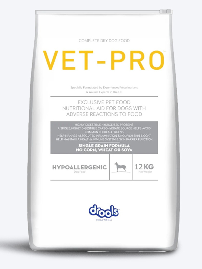 Vet Pro Hypoallergenic Dry Dog Food 12 kg | Petindiaonline.com