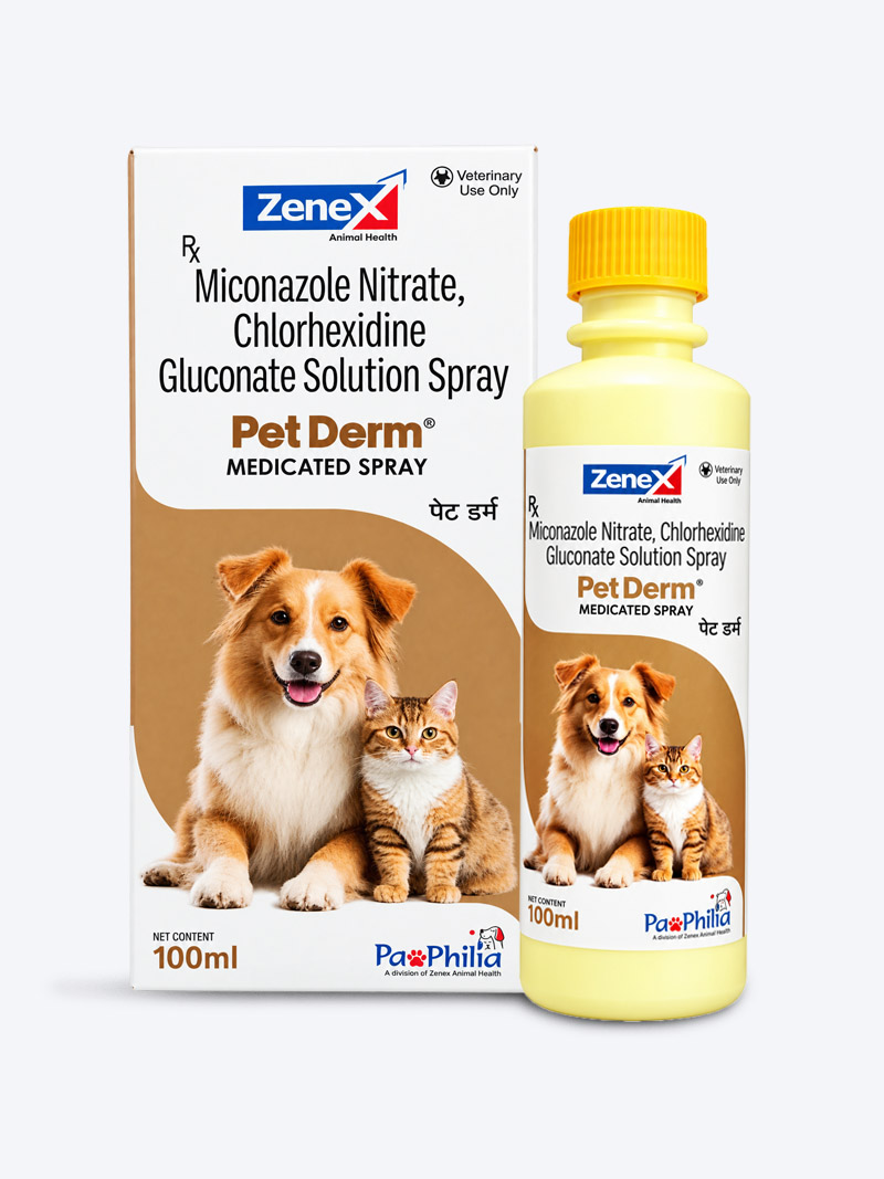 Pet Derm Spray 100ml – Skin Care & Itch Relief for Pets | Petindiaonline.com