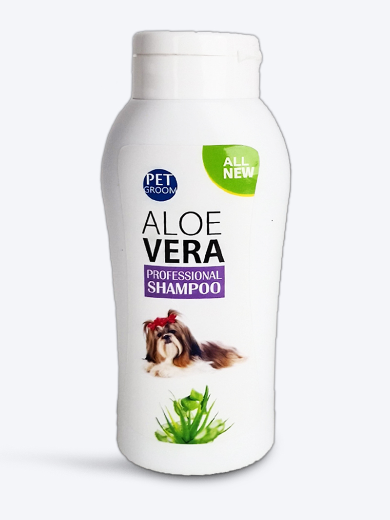 Pet Groom Professional Aloe Vera Shampoo 500ml | Soothing Skin & Coat Care  for Dogs & Cats