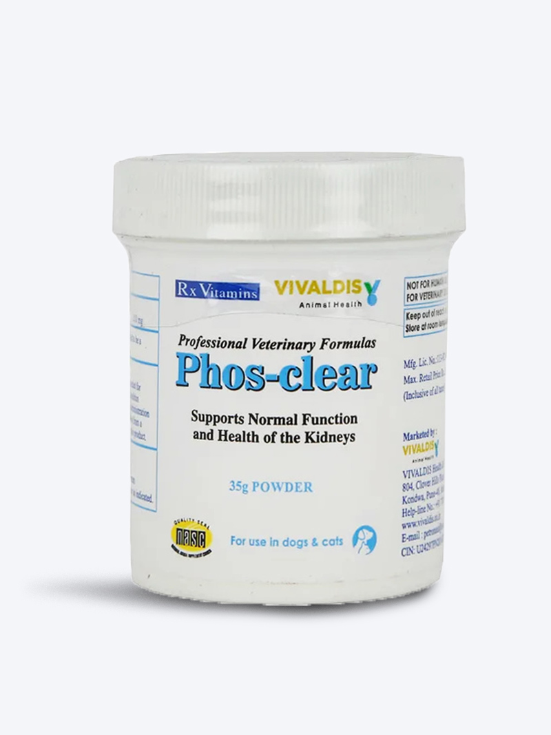 Buy Vivaldis Phos-Clear 35gm – Phosphorus Control Supplement for Pets | Petindiaonline.com