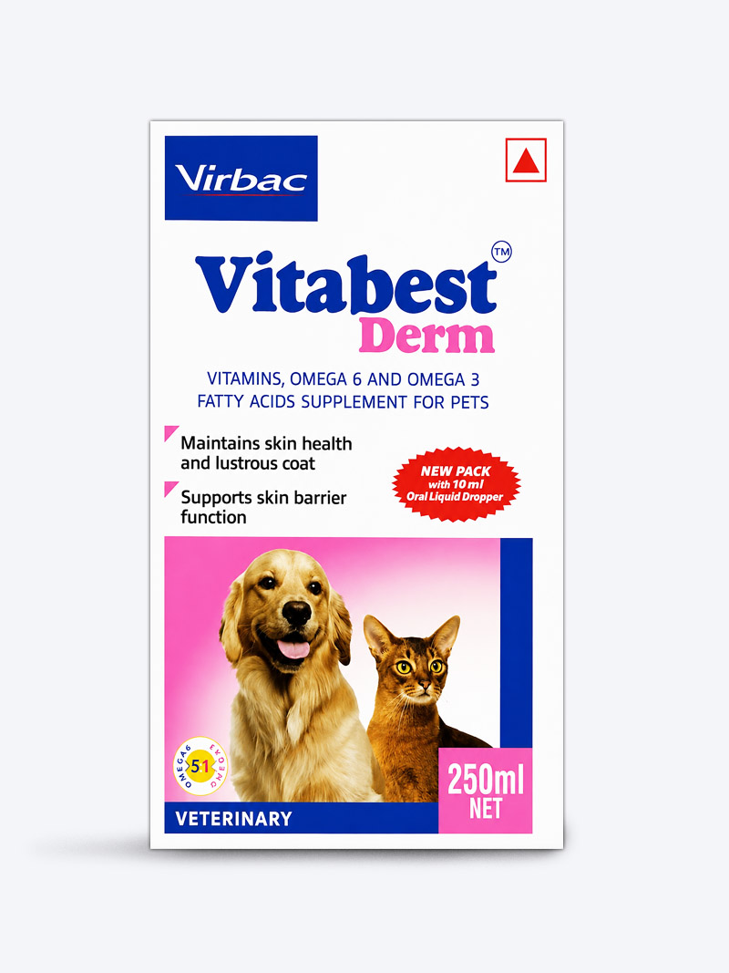 Vitabest - Derm 250ml – Skin & Coat Health Supplement for Dogs and Cats